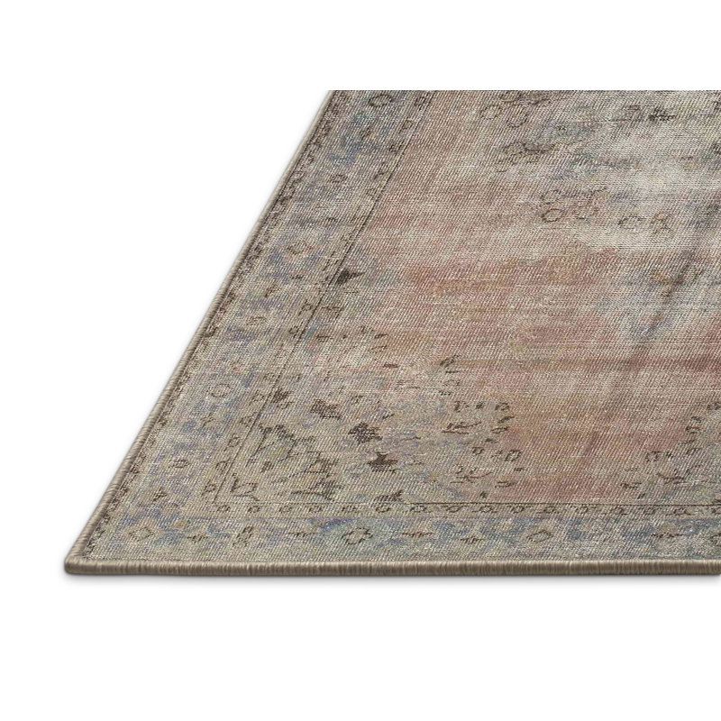Tapis à motif oriental gris clair, Rectangle 5 pi x 7 pi