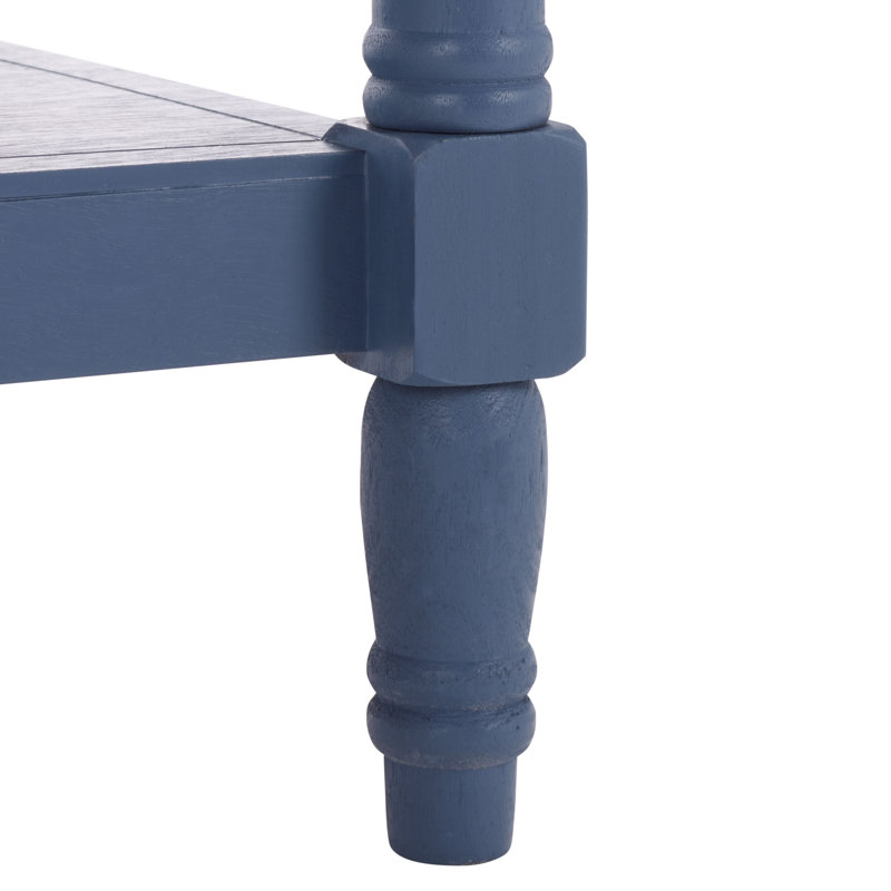 Table de bout avec rangement Rutherford, Bleu