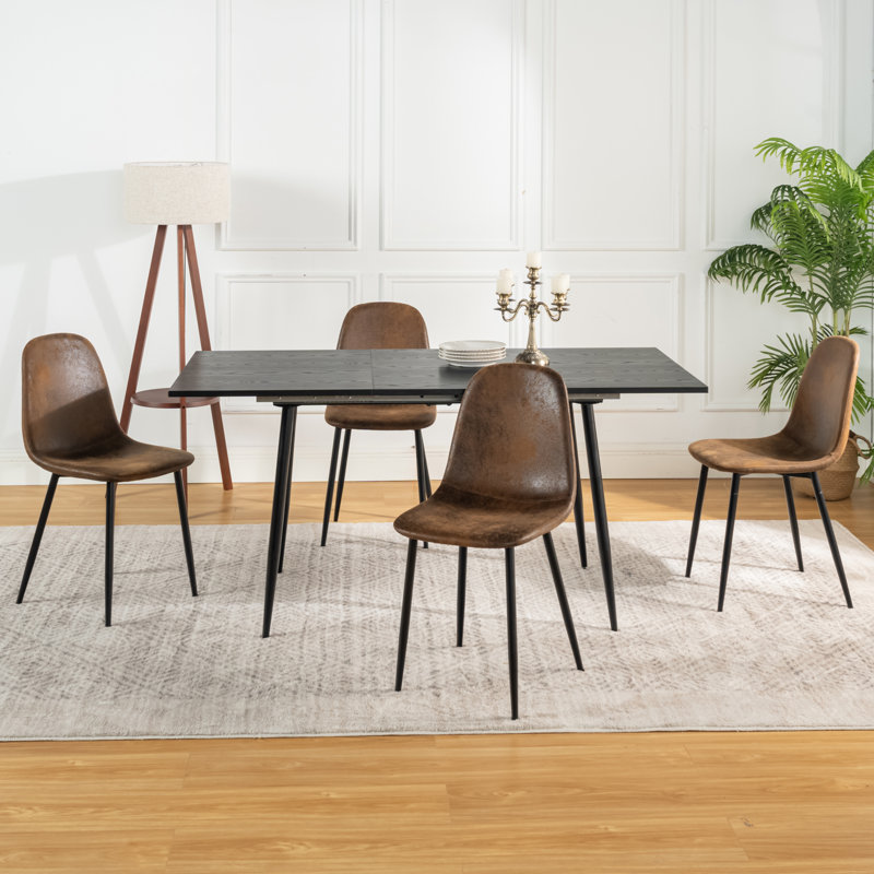 4 - Person Dining Set, Brown