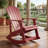 Attikus Outdoor Rocking Chair, All-Weather Patio Rocker Chair with Wide Armrests & High Backrest(Set of 2)-2115090614