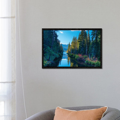 USA, Washington State Cooper Lake In Central Washington Cascade Mountains Reflecting In Calm Waters by Terry Eggers - Gallery-Wrapped Canvas Giclée on Canvas