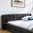 Queen Upholstered Chenille Fabric Low Platform Bed with Rounded Headboard, Solid Frame, Dark Grey-1638697861