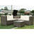 4 Piece Wicker Patio Sectional Sofa Set With Storage Box And Coffee Table