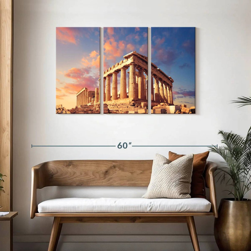 Aime Ancient Athens Acropolis, 28" H x 45" W