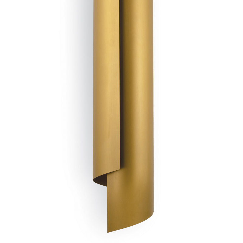 Flute 2 - Light Wallchiere, Natural Brass