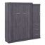 Lit escamotable avec garde-robe et tiroirs, lit de rangement, peut être plié dans une armoire
