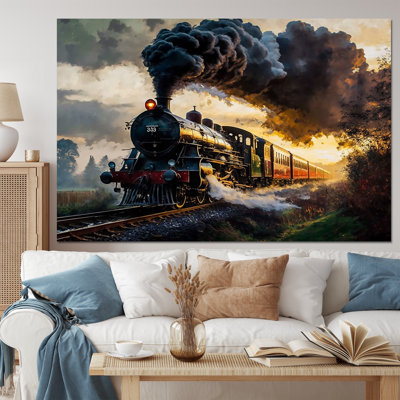 Train - Transportation Train Canvas Print
