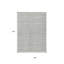 Tapis intérieur / extérieur géométrique lavable gris et ivoire 8 pi x 10 pi