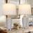 Allisan 25" USB Bedside Table Lamp Set with Touch Control and Bulbs-281958011