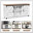 58'' Farmhouse Gourd Feet Sideboard,Coffee Bar