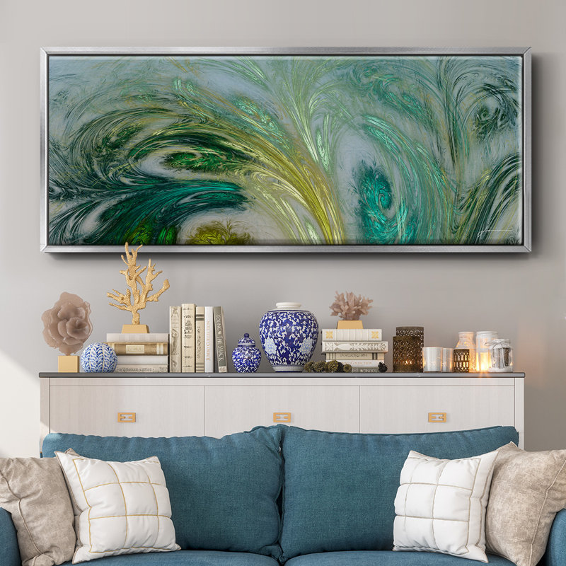 Altitude V- Framed Canvas, 24" H x 60" W