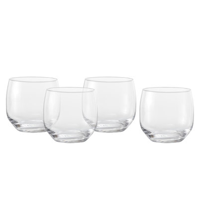 Fortessa Estiva Glass, 13 Ounce DOF (Set of 4), Smooth Clear