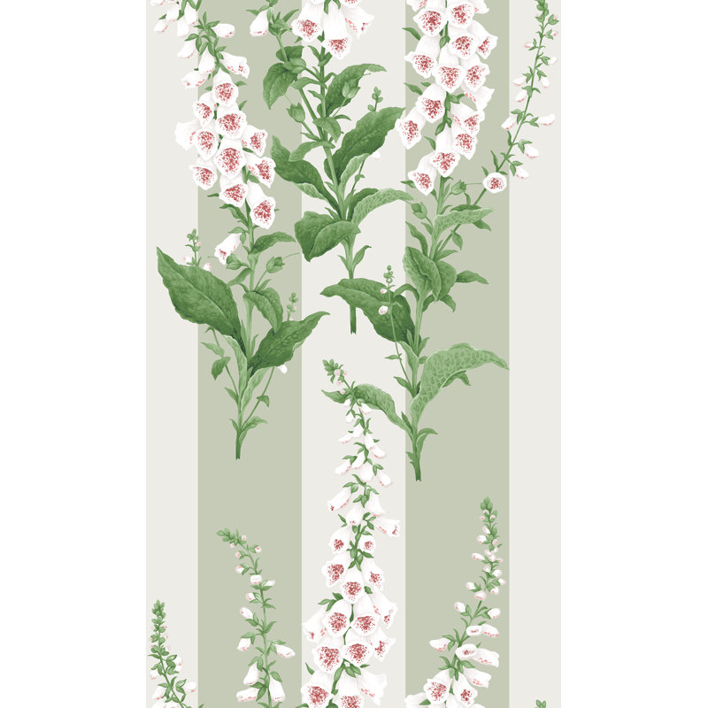 Graham & Brown Foxglove Stripe Sage Wallpaper