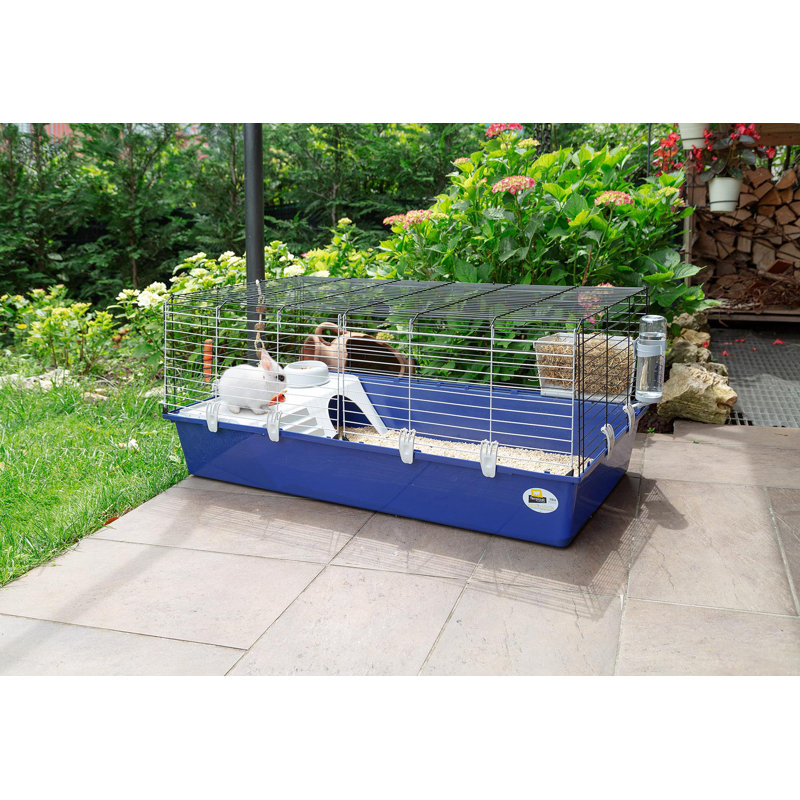 Cage à lapin avec rampe Ferplast