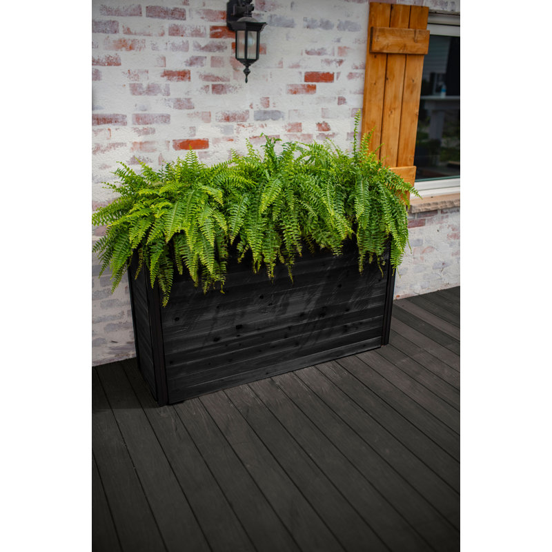Pot à fleurs Mezza Parklette, H 32,25 po x l 59 po x P 16,13 po, Gris anthracite