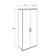 Armoire moderne blanche avec nombreuses tablettes, 31,5 po x 73,6 po x 18,5 po | 100% panneau de particules enduit de mélamine, épaisseur: 0,6 pouce | Conception murale, solution de rangement élégante et fonctionnelle pour toute chambre à coucher-1329823958