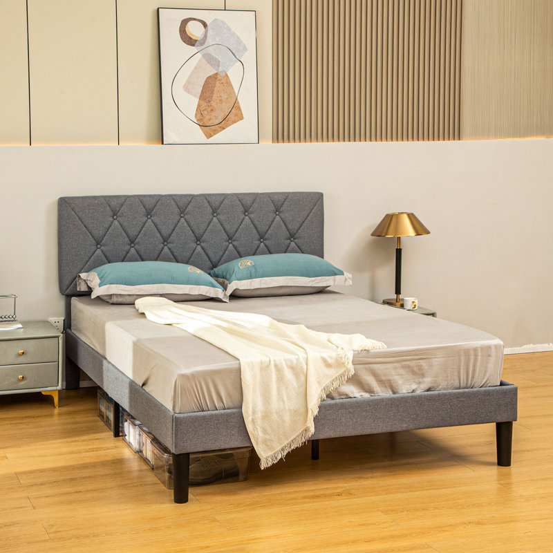 Tarryn Upholstered Storage Bed, Double (4'6")