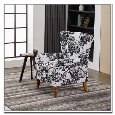 Fauteuil d'appoint à dossier haut