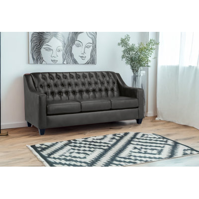 Debolt 77" Leather Match Sofa