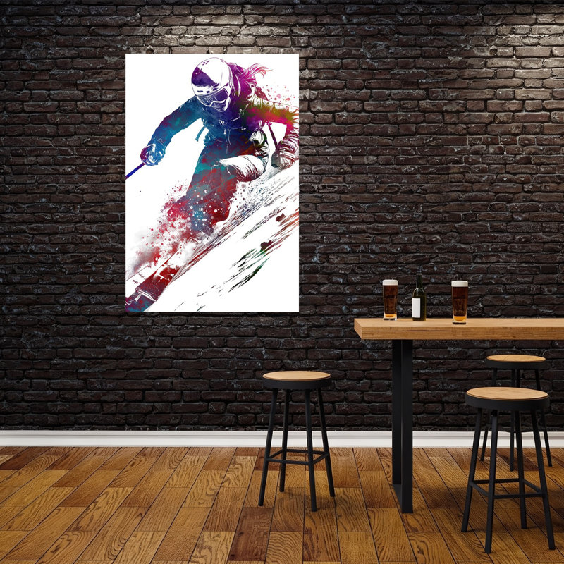 Art de montagne coloré et coloré, H 60 po x l 40 po