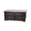 Table basse à 4 pieds avec rangement et plateau relevable Hancock