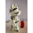 Maghull Medium Bearbrick Black and White Unique Patterned Resin Statue 9" x 8" x 17"H
