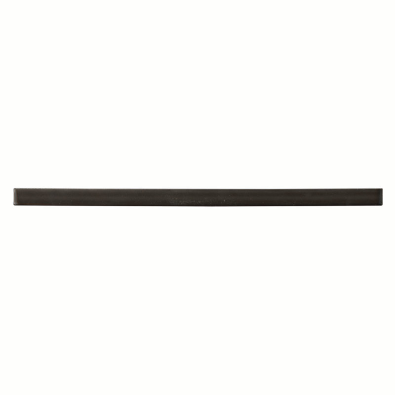 Vivace 12'' L x 0.5'' W Porcelain Quarter Round Tile Trim, Caviar