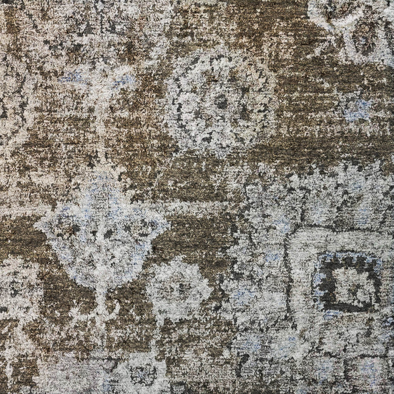 Tapis à poil long de qualité supérieure lavable à la machine ADS634, Chocolate, 5' x 7'6"