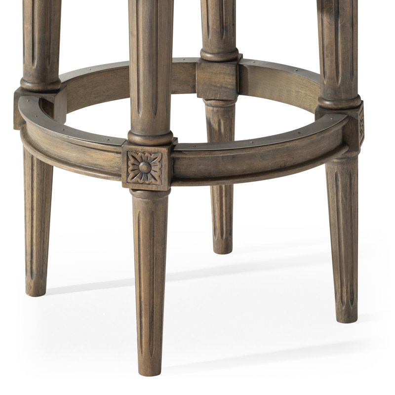 Maven Lane Pullman Backless Swivel Kitchen Stool with Upholstery Seat, Bar Stool (31" Seat Height)