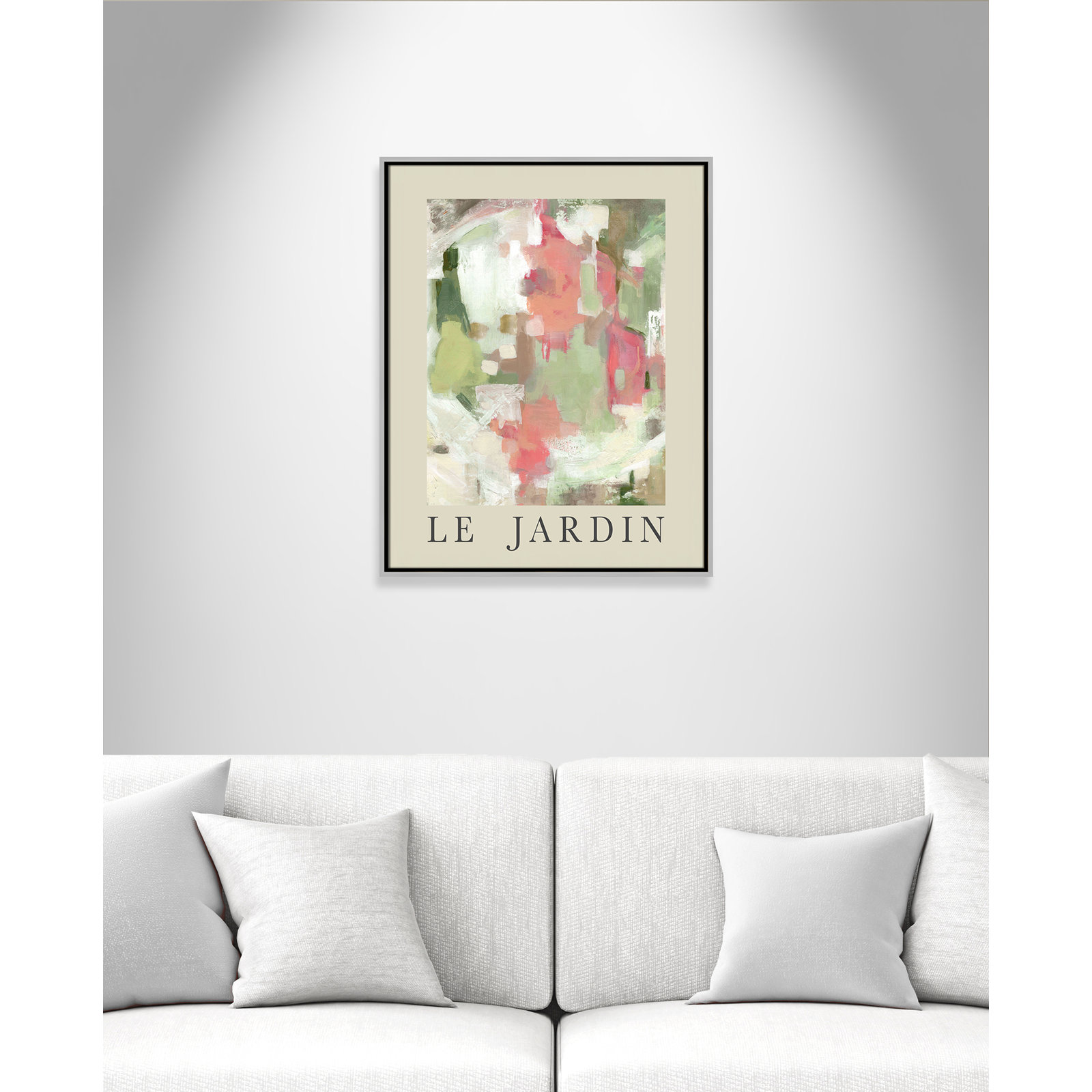 Botanical Poster Collection "Le Jardin" Print by Carol Robinson, No, 29.5" H x 23.5" W x 2" D, Silver Floater Frame