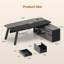 Bureau de direction 71 po avec classeur-496068951