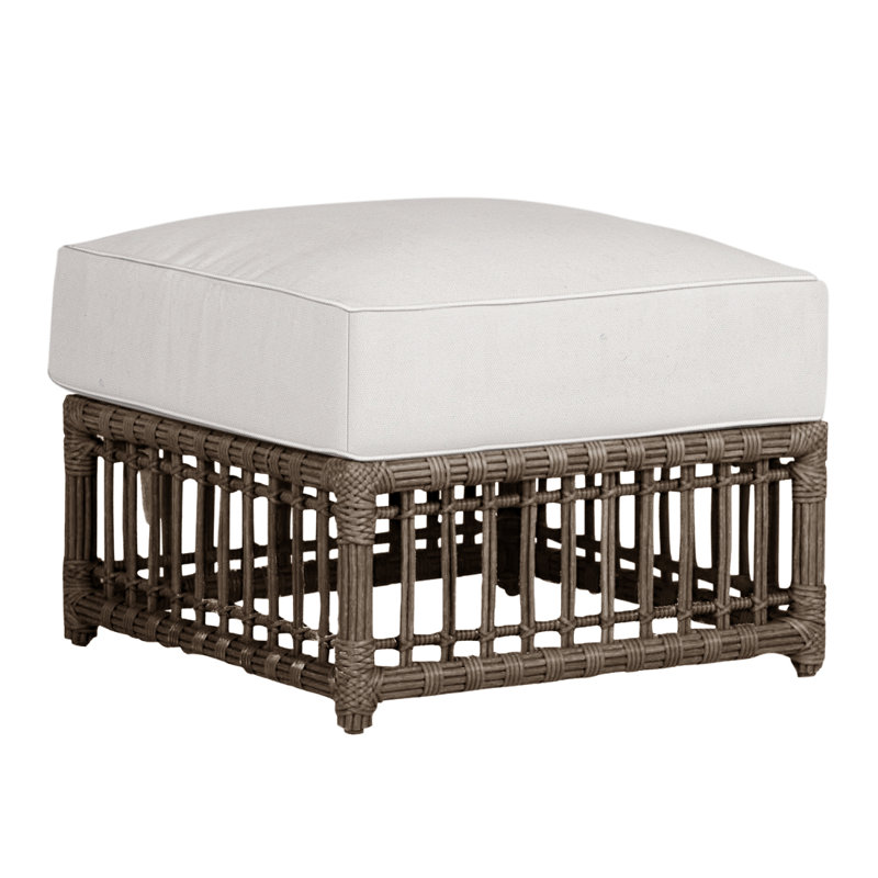 Repose-pieds Newport N-Dura, Argent Rollo, Welt, Toile de jute Newport # 66