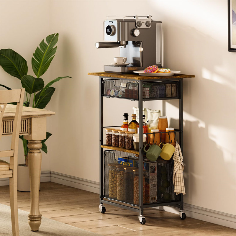 52.8'' Metal Standard Baker's Rack with Microwave Compatibility