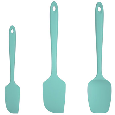 U-Taste 600ºF High Heat-Resistant Silicone Spatula Set of 3, BPA-Free Kitchen Baking Cooking Tools