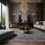 Tapis gris soyeux et moelleux-100906729