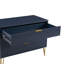 Commode cannelée 35 "de couleur bleu nuit Dumbo (3 tiroirs)-996966295