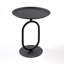 2 PCS. Table de bout en forme de lanterne en métal, petite table d'appoint ronde, table basse moderne à cocktail, petit piédestal d'appoint pour petits coins de salon