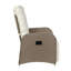 Fauteuil inclinable en osier de rotin intérieur / extérieur avec table d'appoint rabattable Vilborg-2113250494-2113250465