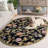 Hollander Hand-Hooked Wool Black Area Rug-21274592