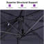 Cantilever Patio Umbrella Outdoor Aluminum Offset Square Umbrella with 3 Years Fade Resistance Recycled Fabric and 360-degree Rotation-22393227-22393229-22393230