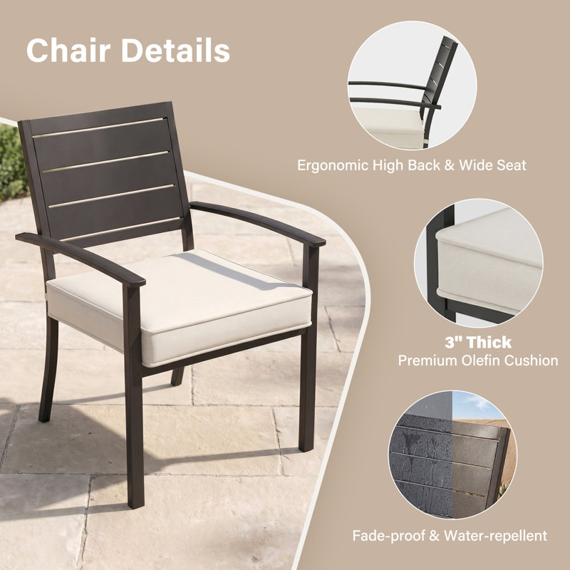 4 chaises d'extérieur Kitson