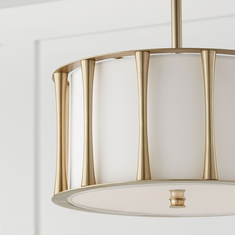 3 - Light Pendant, Matte Brass
