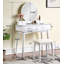 Liannon Contemporary Wood Vanity And Stool Set-713517548
