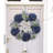 2pc 24" Mixed Blue Hydrangea Wreath - Grapevine Ring, Artificial Floral Decor