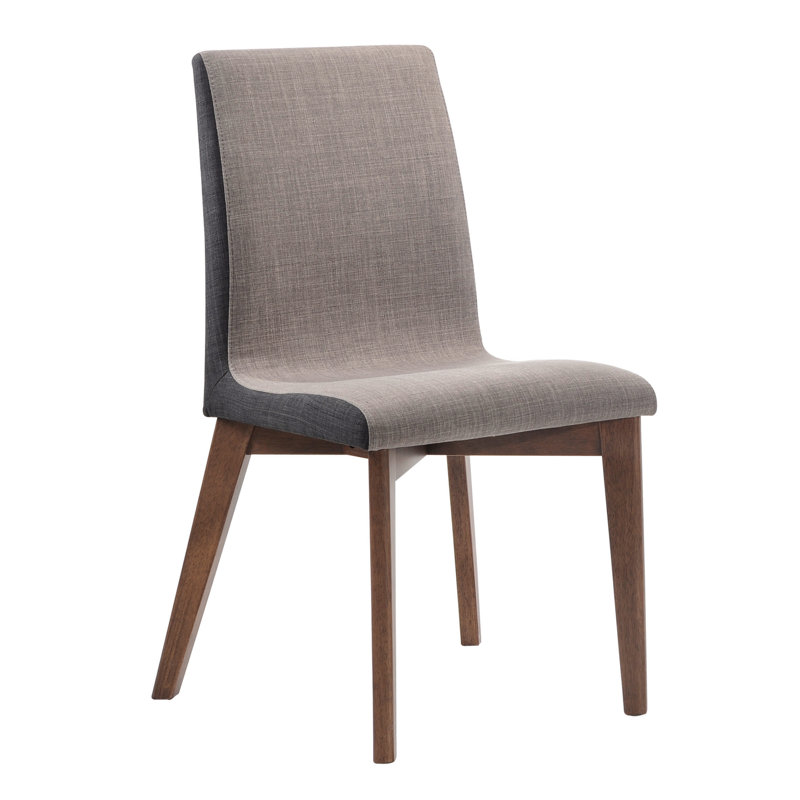 Chaise d’appoint rembourrée grise Abbie