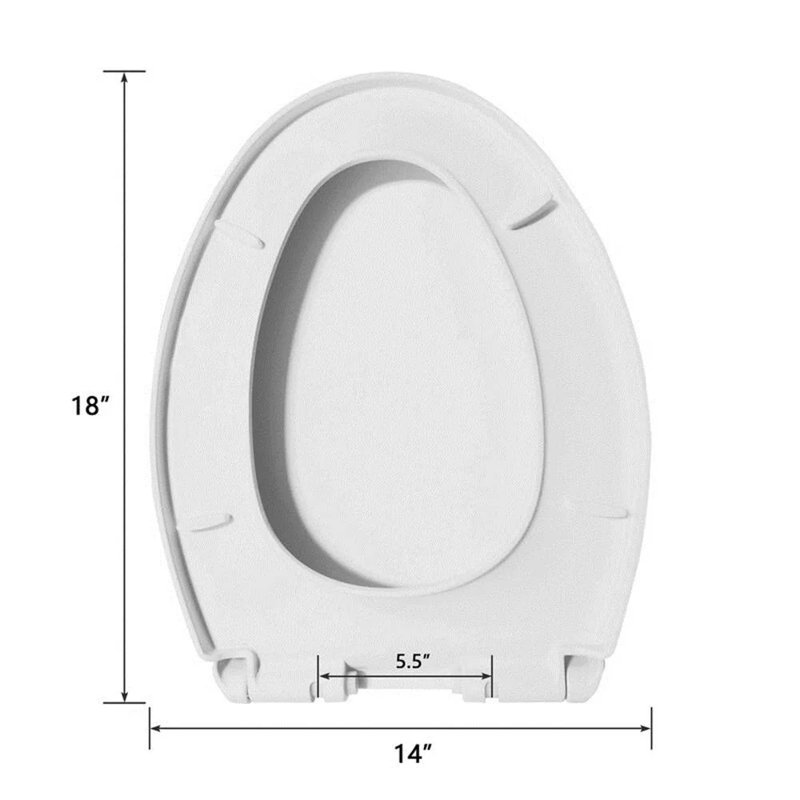 Siège de toilette allongé