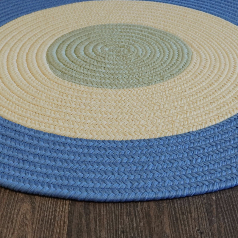 Tapis rond intérieur / extérieur tressé Melbourne, Rond 16 po