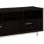 Console de télévision 60 po en cappuccino - Design moderne avec support de rangement pratique conçu pour les espaces de vie