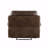 Brown Leather-Gel Match With Recliner Function Chair