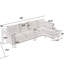 Canapé modulaire convertible avec rangement, canapé en L, canapé quatre places, canapé modulaire en tissu de lin moderne pour le salon-1499370322